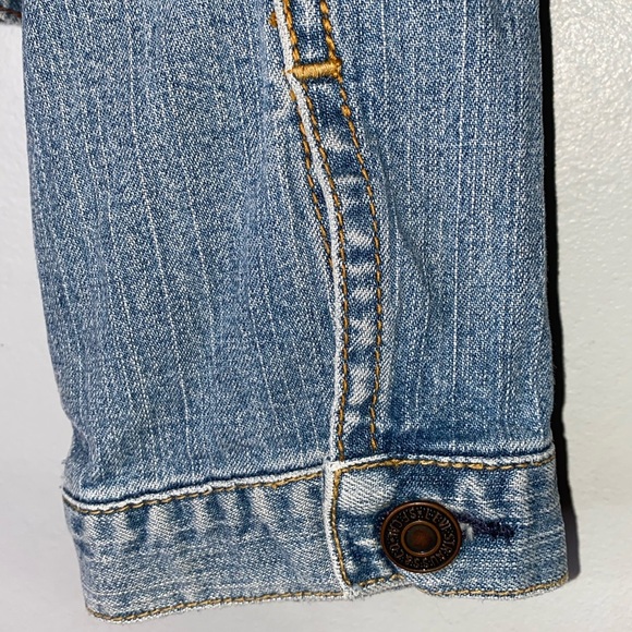VINTAGE Levi Strauss Signature Misses Size M (8-10) Blue Trucker Jean Jacket - Picture 6 of 12